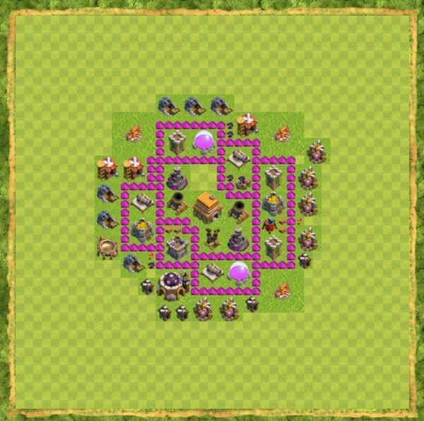 Base Hybrid Coc Th 6 Terbaru 4