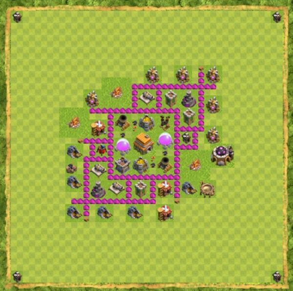 Base Hybrid Coc Th 6 Terbaru 8