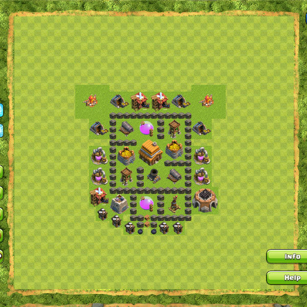 Base Defense Coc Th 4 31