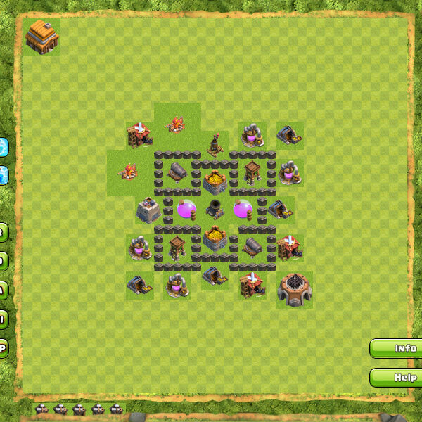 Base Farming Coc Th 4 23
