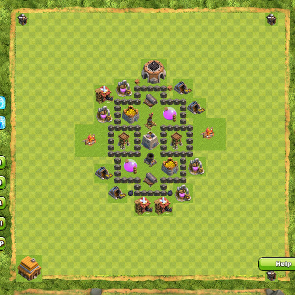 Base Farming Coc Th 4 25
