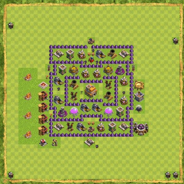 Base Defense Coc Th 7 Terbaru 13