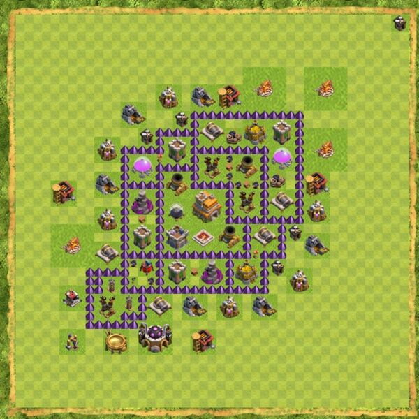 Base Defense Coc Th 7 Terbaru 14