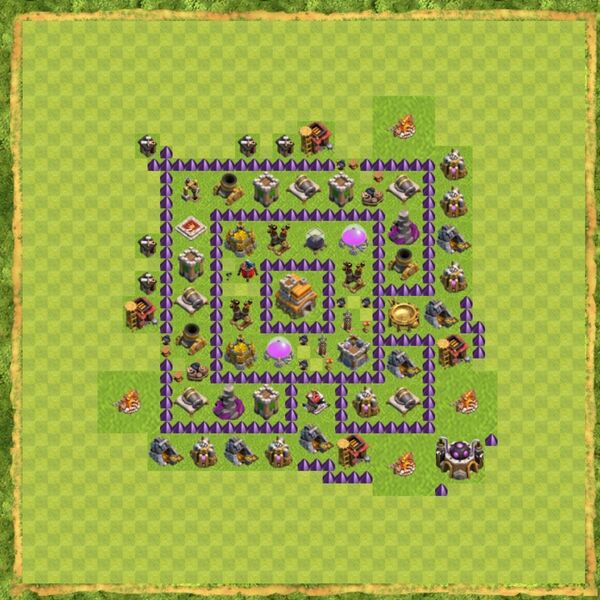 Base Hybrid Coc Th 7 Terbaru 1