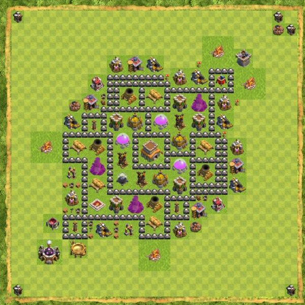 Base Defense Coc Th 8 Terbaru 1
