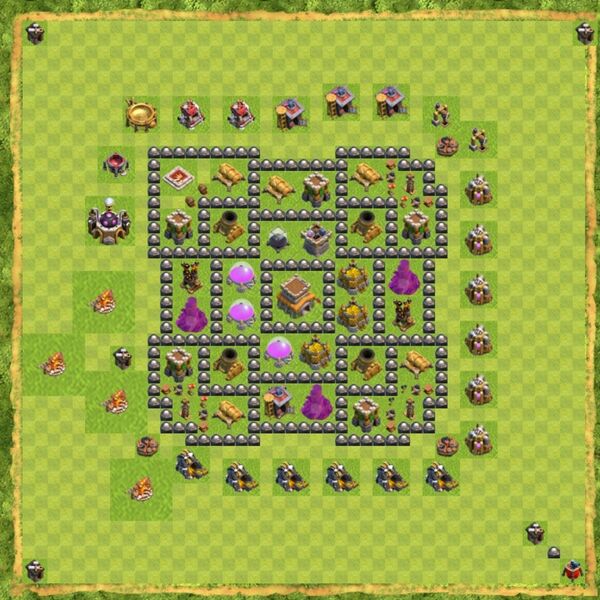 Base Defense Coc Th 8 Terbaru 10