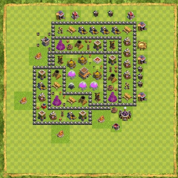Base Defense Coc Th 8 Terbaru 11