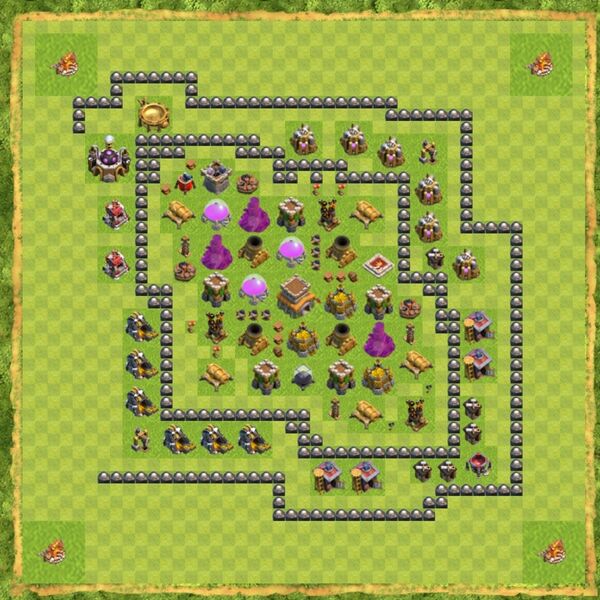 Base Defense Coc Th 8 Terbaru 2