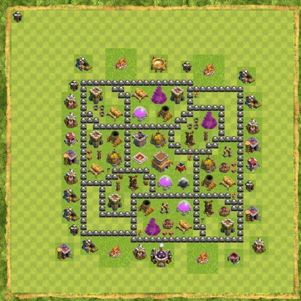 Base Defense Coc Th 8 Terbaru 4