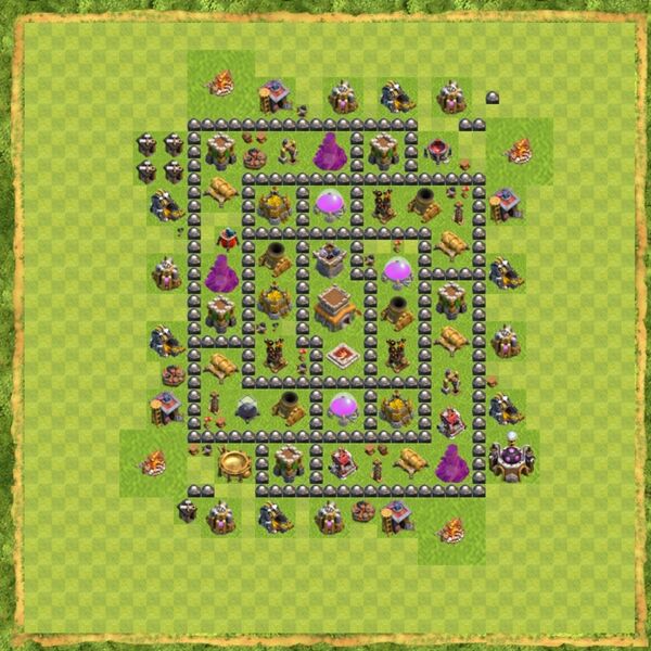 Base Hybrid Coc Th 8 Terbaru 10