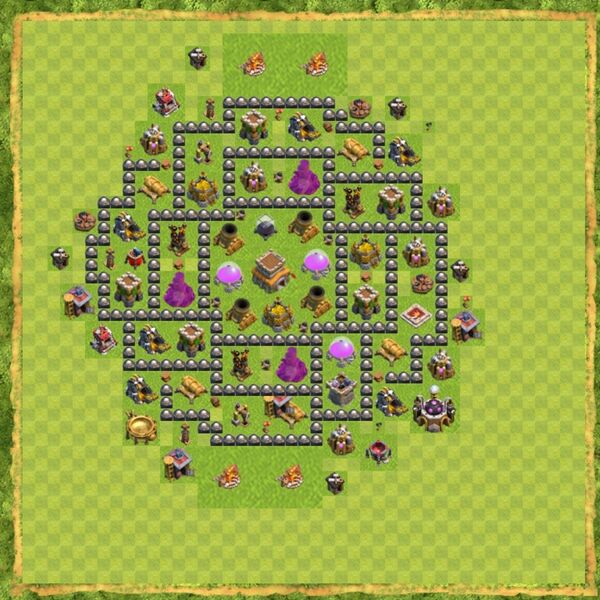Base Hybrid Coc Th 8 Terbaru 11