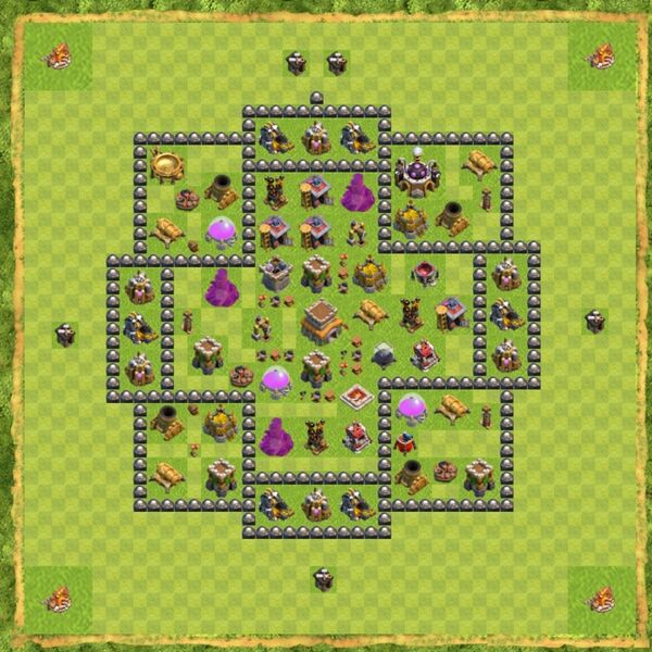 Base Hybrid Coc Th 8 Terbaru 12