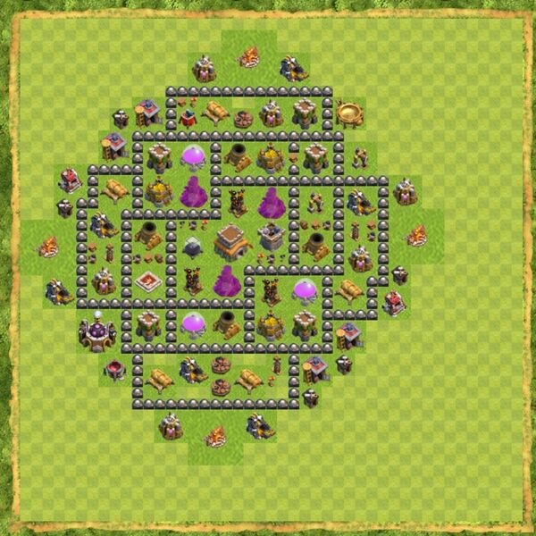 Base Hybrid Coc Th 8 Terbaru 14