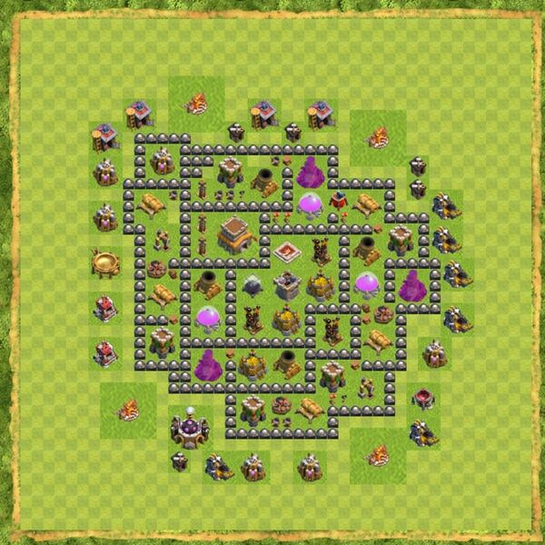 Base Hybrid Coc Th 8 Terbaru 9