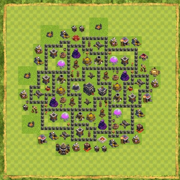 Base Defense Coc Th 9 Terbaru 10