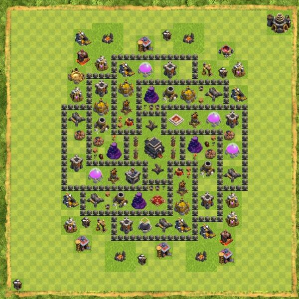 Base Defense Coc Th 9 Terbaru 12