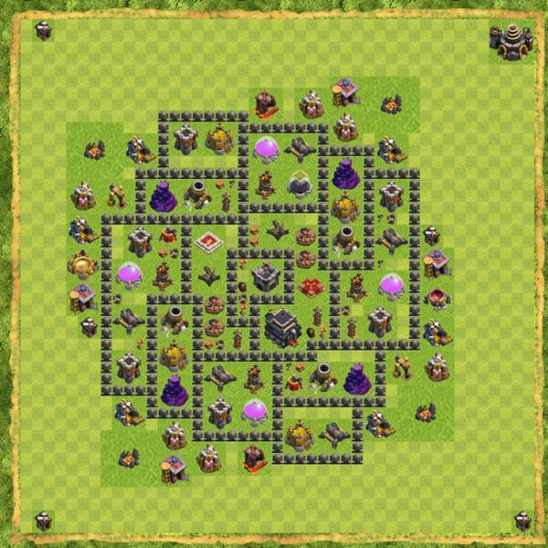 Base Defense Coc Th 9 Terbaru 13