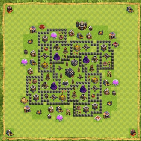 Base Defense Coc Th 9 Terbaru 14