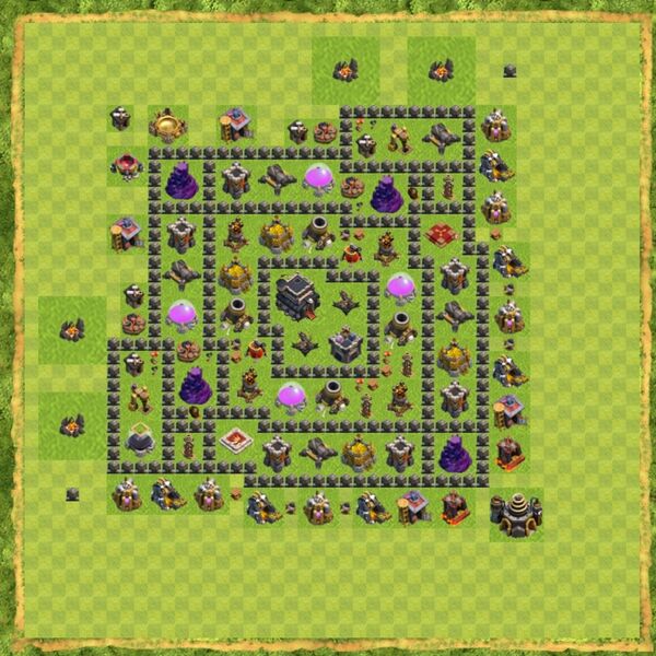 Base Defense Coc Th 9 Terbaru 17