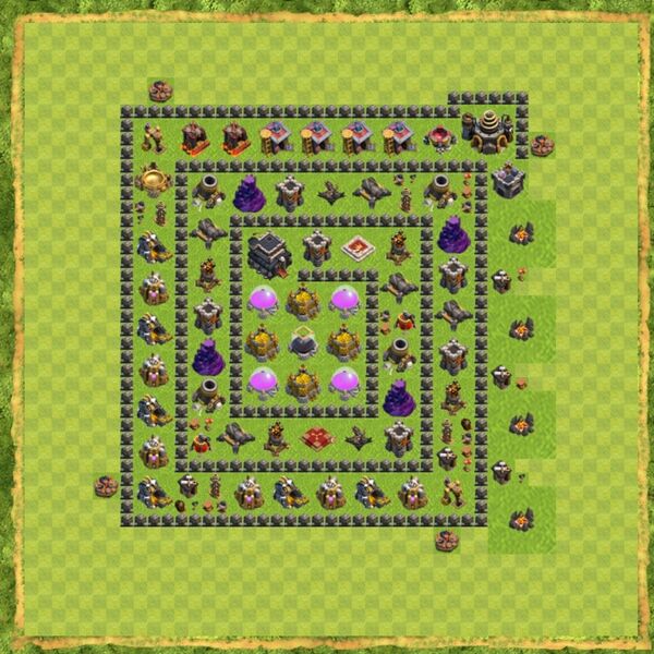 Base Defense Coc Th 9 Terbaru 7