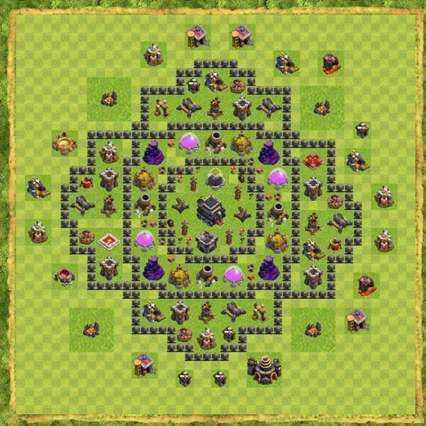 Base Hybrid Coc Th 9 Terbaru 12
