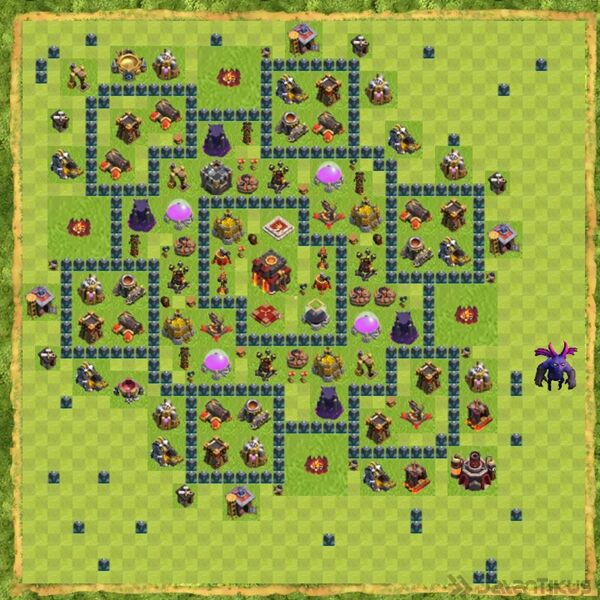 Base Defense Coc Th 10 Terbaru 12
