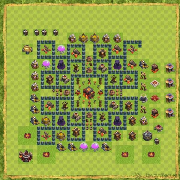 Base Defense Coc Th 10 Terbaru 15