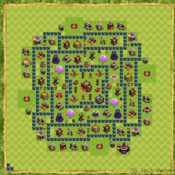 Base Hybrid Coc Th 10 Terbaru 14