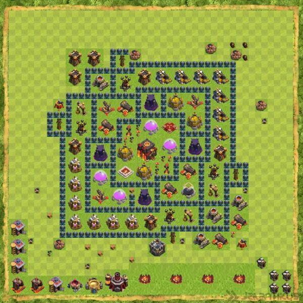 Base Hybrid Coc Th 10 Terbaru 28