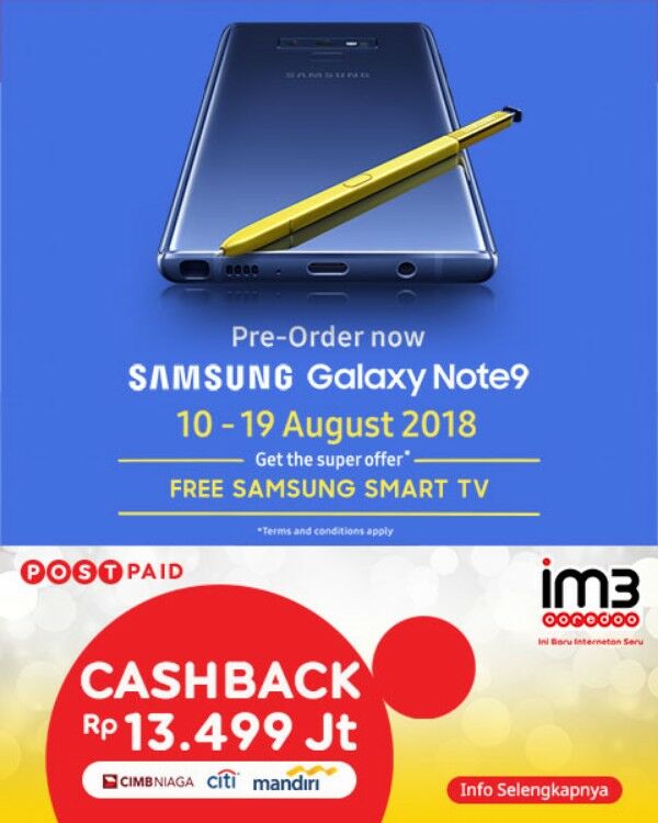 Samsung Galaxy Note9 Dengan Super Plan Indosat 09ec0