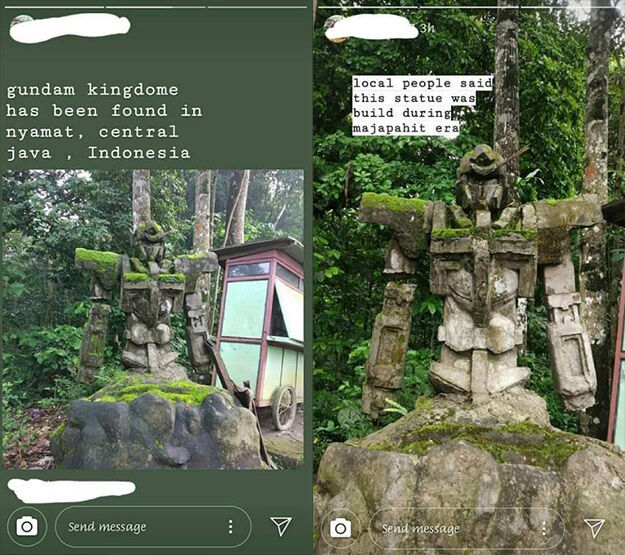 Penemuan Patung Gundam Zaman Majapahit B72c2