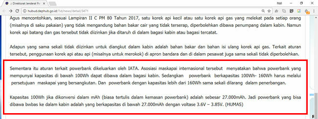 Power Bank Tidak Boleh Masuk Pesawat Screenshot A7dbf