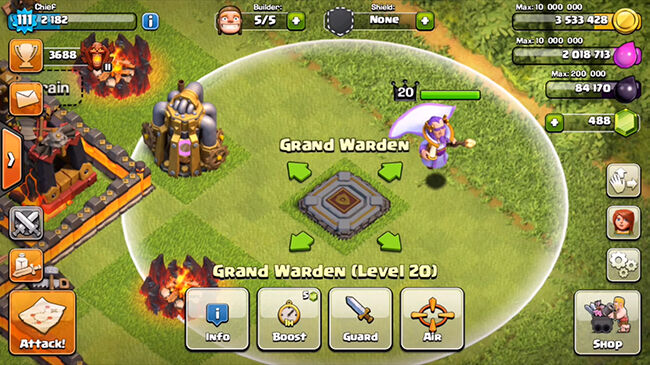Grand Warden Hero Baru Coc 3
