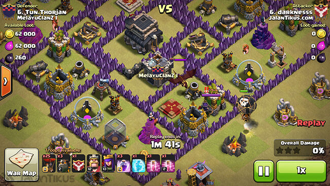 Memancing Pasukan Clan Caslte Musuh 1