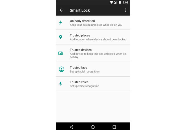 10 Android Secret Tricks 6, Use smart lock in android
