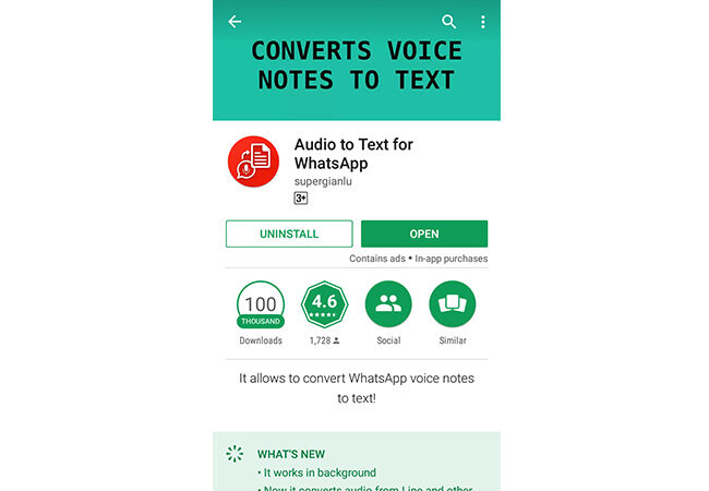 Audio Text For Whatsapp