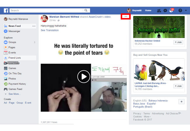 Cara Hapus Alay Facebook 2