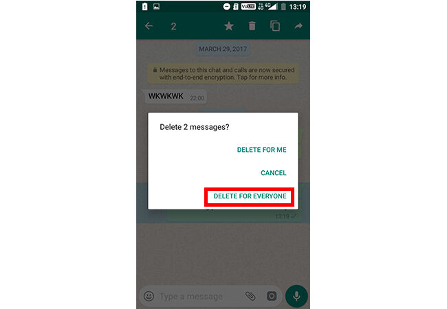 Cara Hapus Pesan Terkirim Di Whatsapp 4