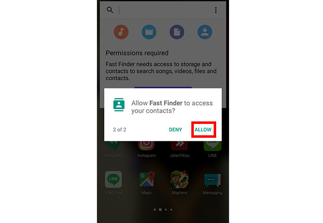 Cara Temukan File Android Hilang Step 2