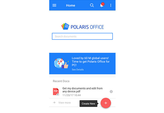Aplikasi Office Android Polaris