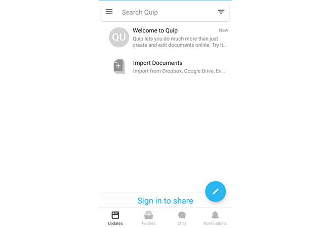 Aplikasi Office Android Quip
