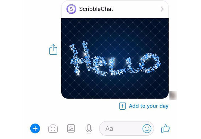 Aplikasi Facebook Messenger Scribble Chat