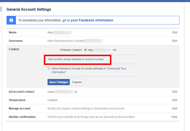 Cara Mengganti Email Fb 1 3 43d31
