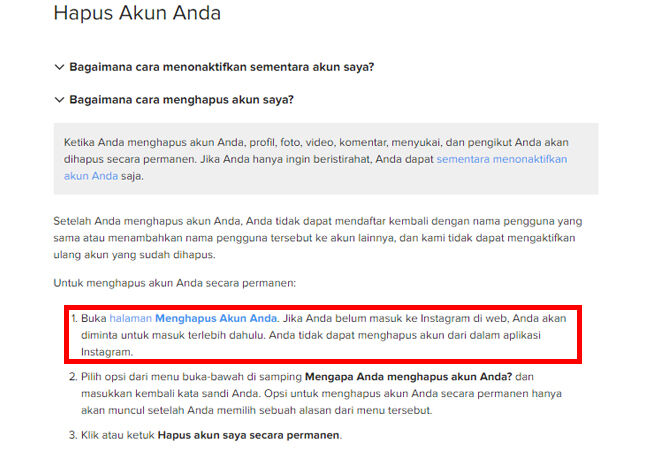 Cara Menghapus Akun Ig 4 Bd215