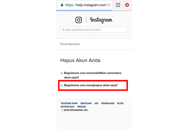 Cara Menghapus Akun Ig Mobile 5 82b1f