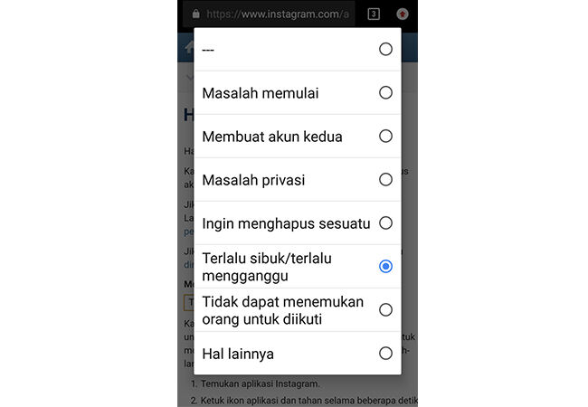 Cara Menghapus Akun Ig Mobile 7 58a2e
