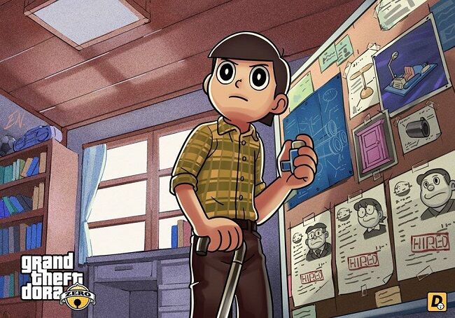 Doraemon Grand Theft Auto V 5