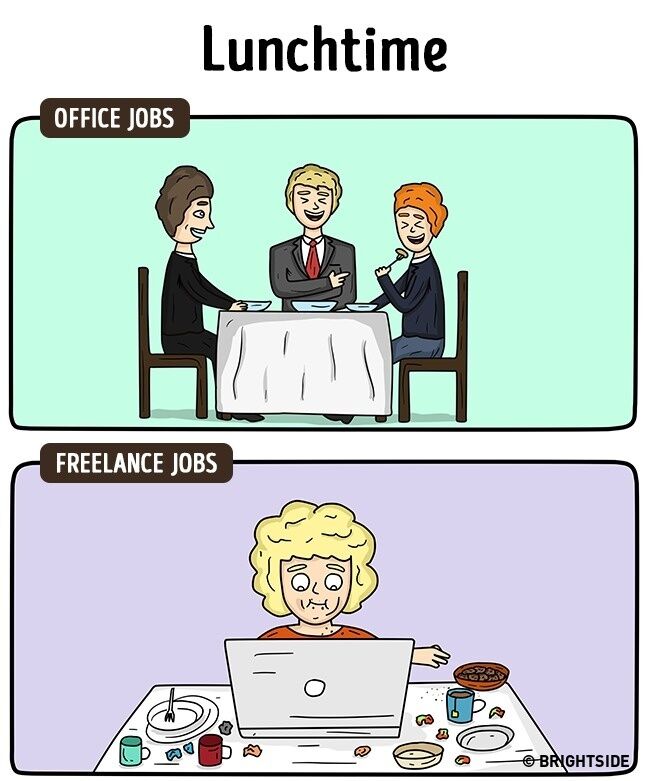 Perbedaan Freelance Dan Pekerja Kantoran 8