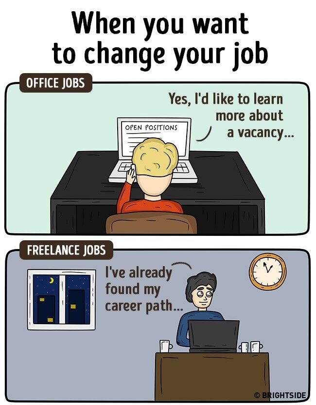 Perbedaan Freelance Dan Pekerja Kantoran 15