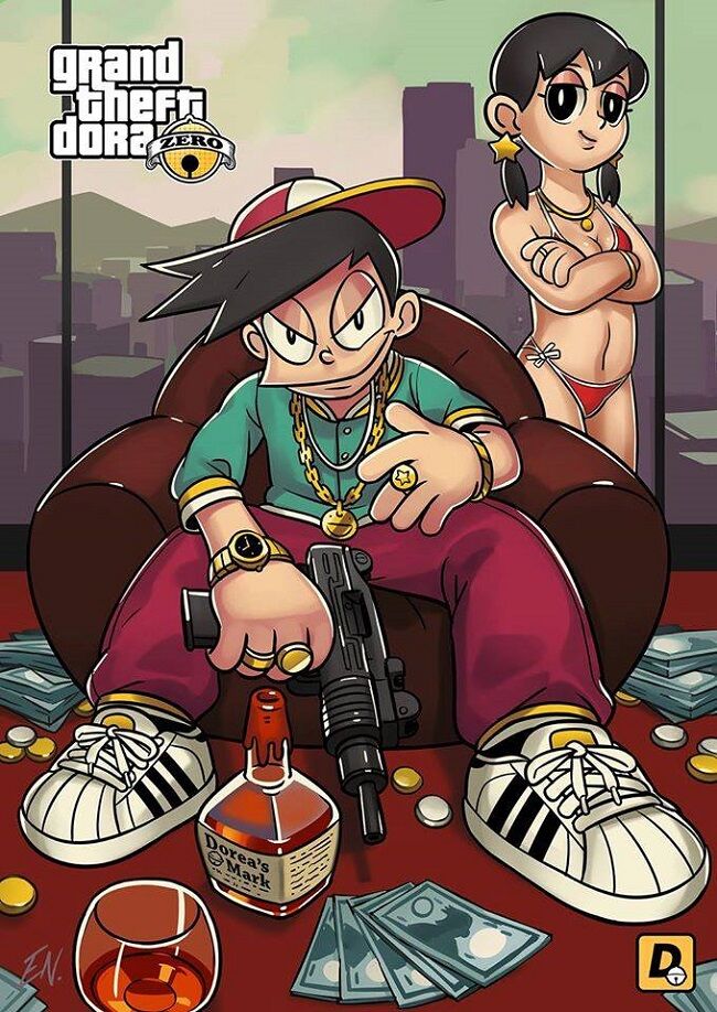 Doraemon Grand Theft Auto V 8
